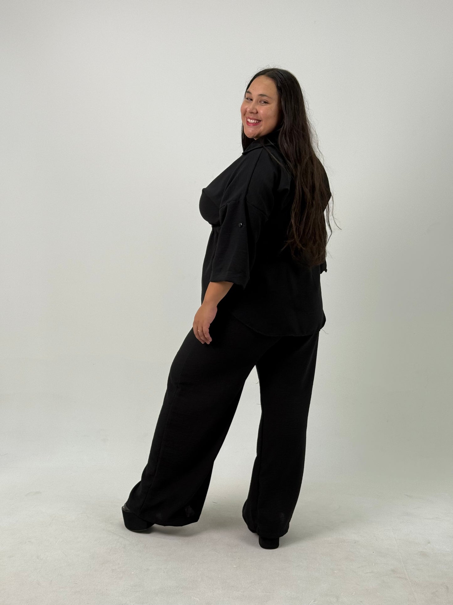Pantalón Palazzo – Negro Plus