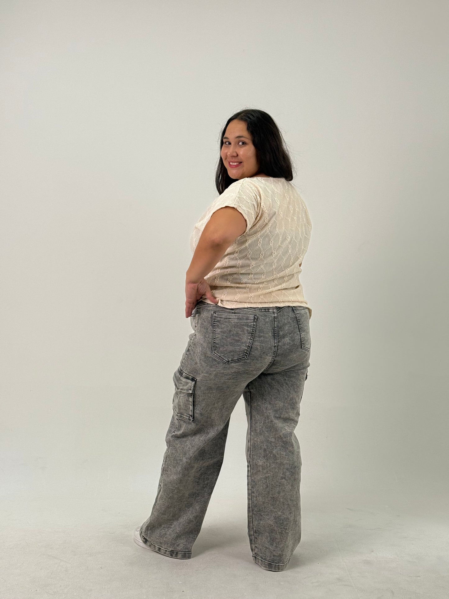 Remera Brodery – Beige
