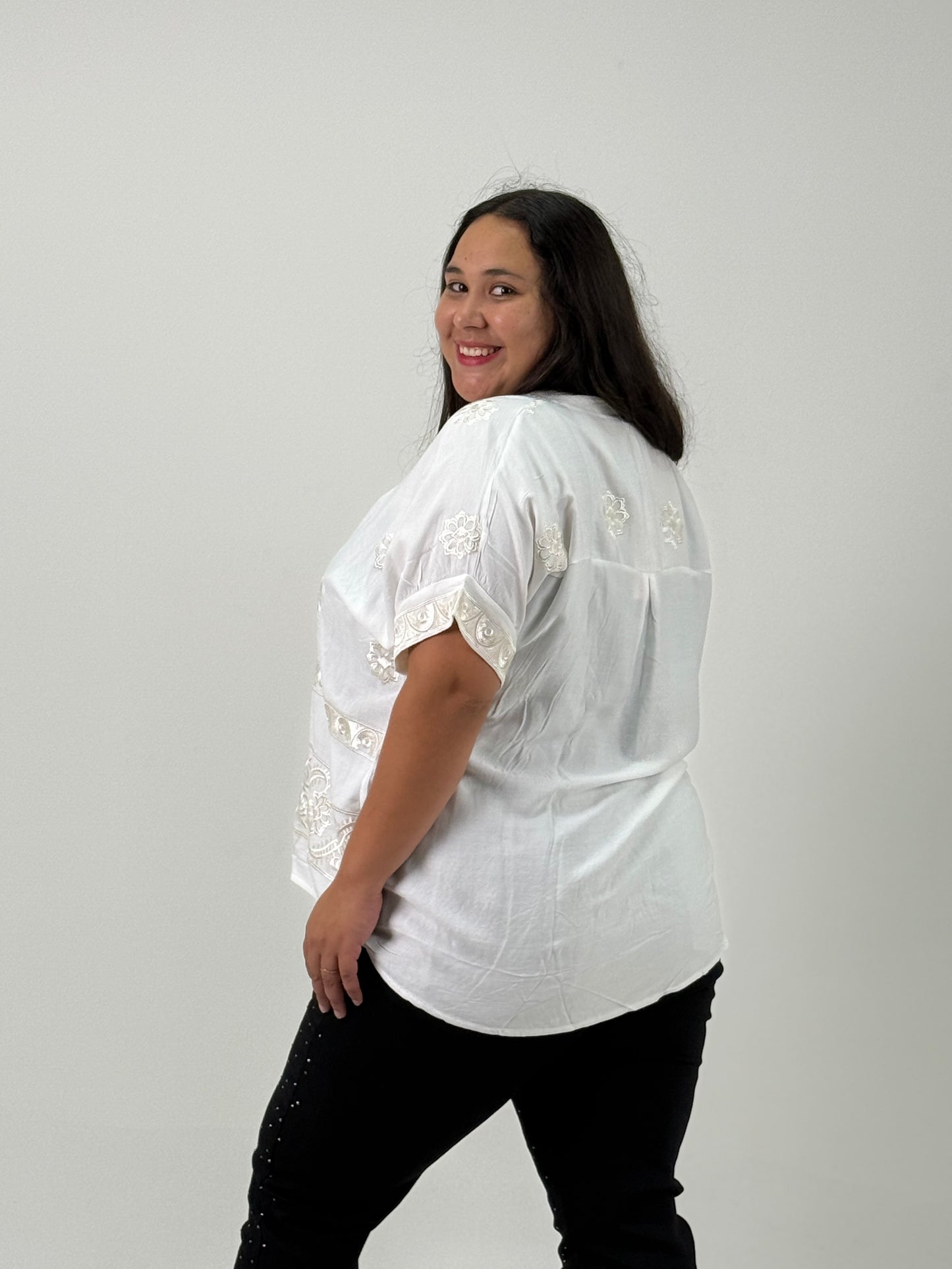 Camisa de Lino - Plus Size