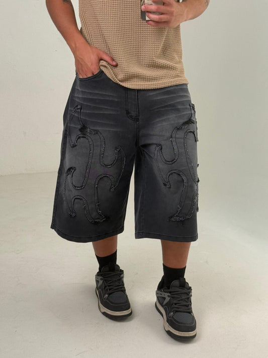 Bermuda Oversize Trash Black
