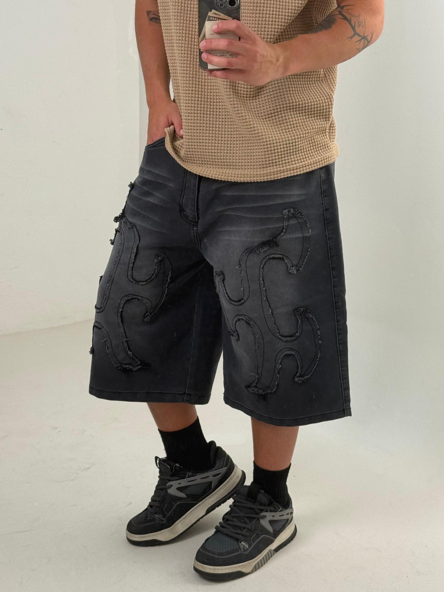 Bermuda Oversize Trash Black