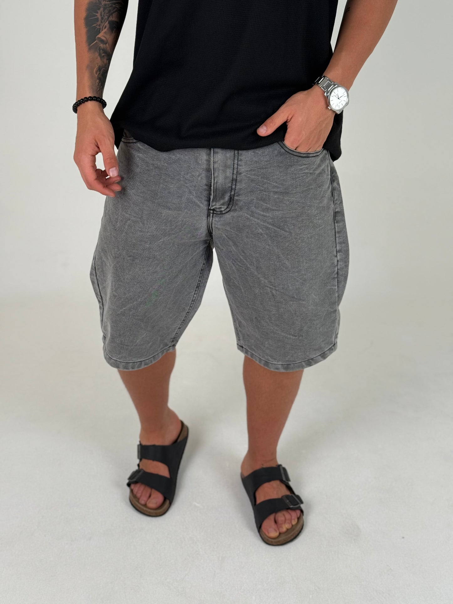 Bermuda Gris Oversize