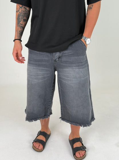 Bermuda Súper Baggy Gris Fire