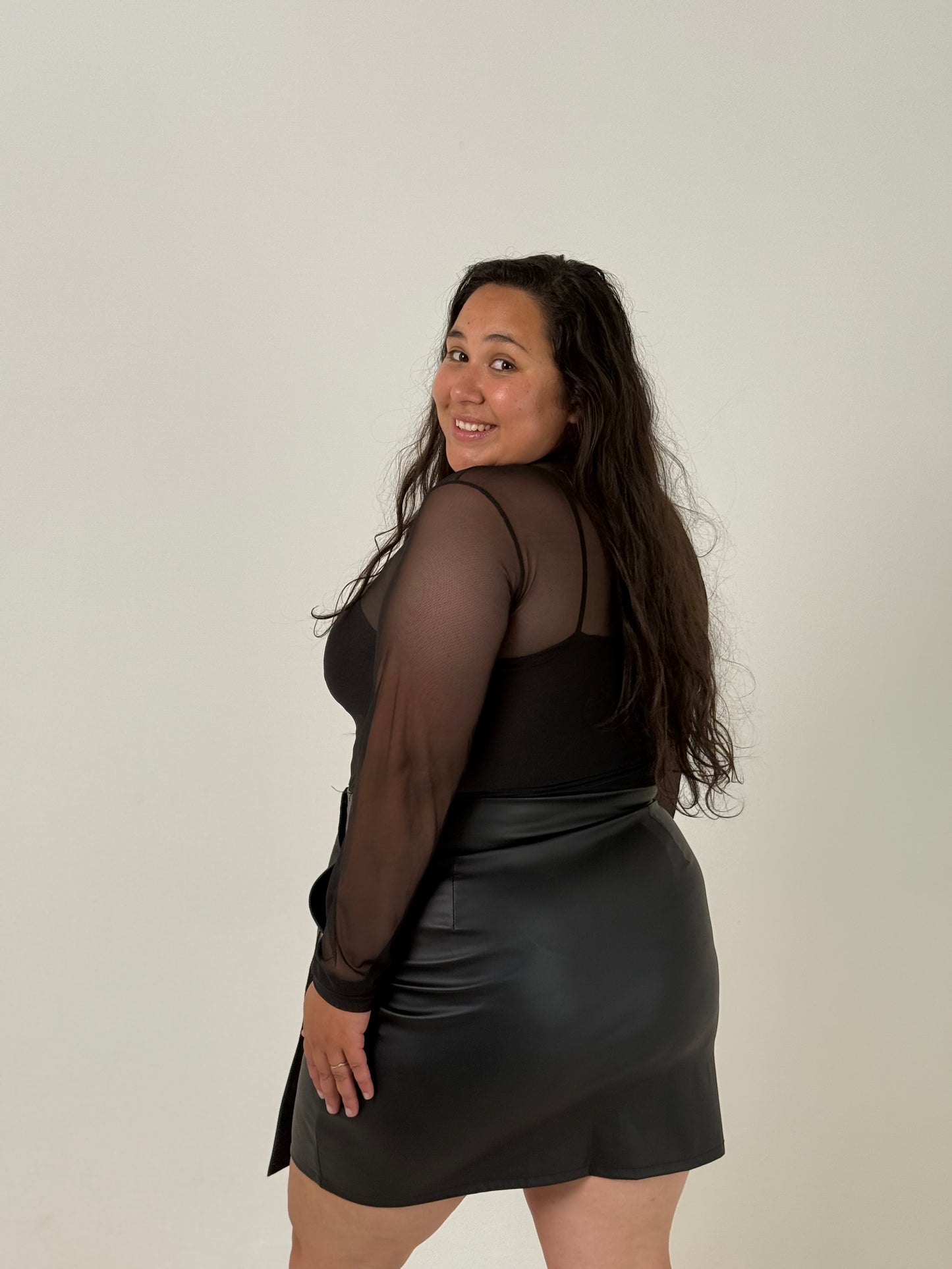Body Transparente Plus Size