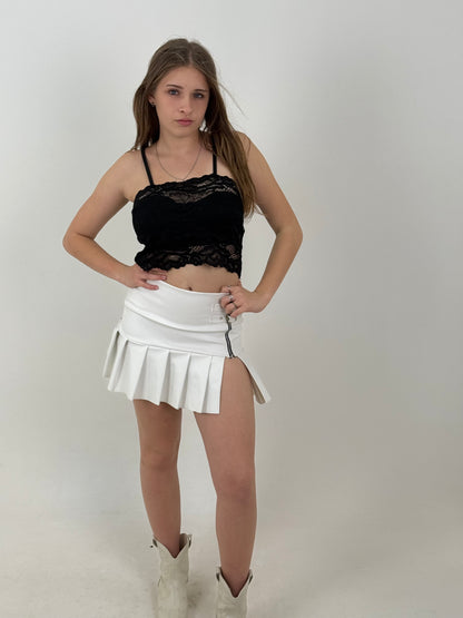 Pollera Tableada White