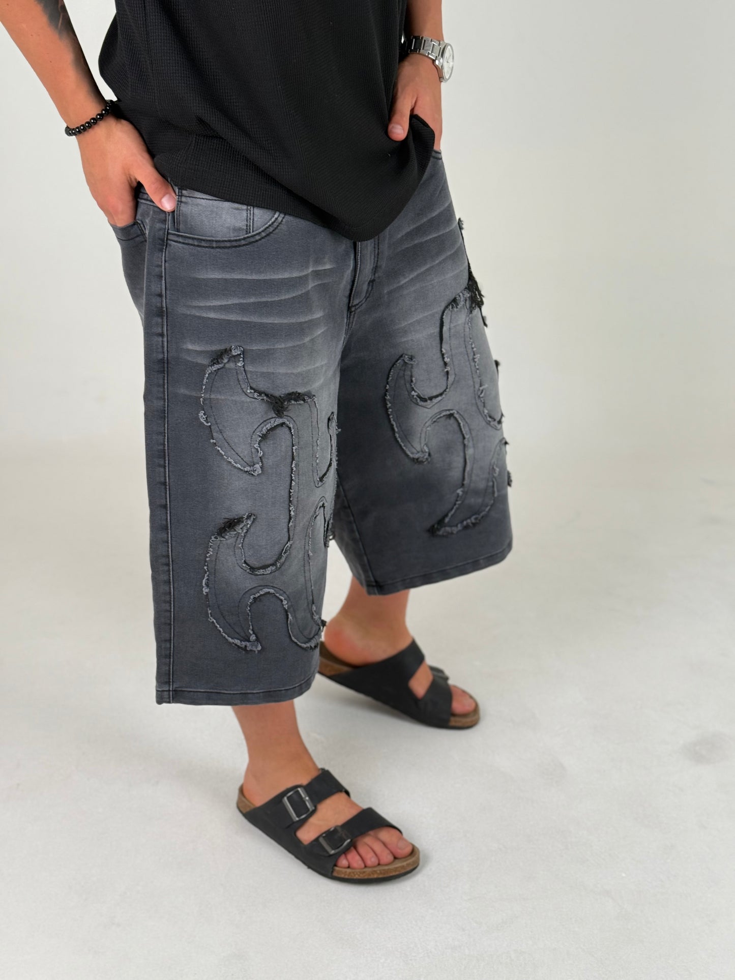 Bermuda Oversize Trash Black