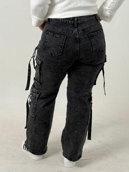 Pantalón Cargo de Mujer – Tiro Alto y Estilo Urbano