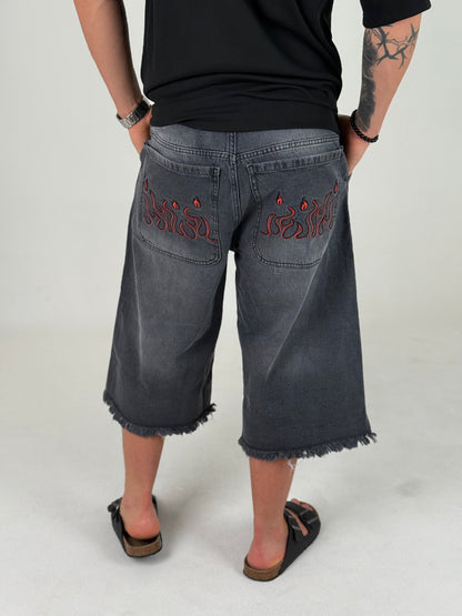 Bermuda Súper Baggy Gris Fire