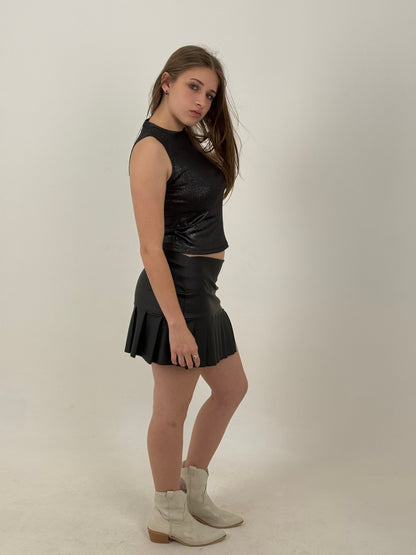 Pollera Tableada Black