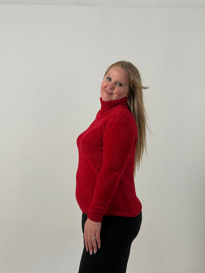 Sweater Tejido Cuello Polera Crudo – Abrigado y Clásico