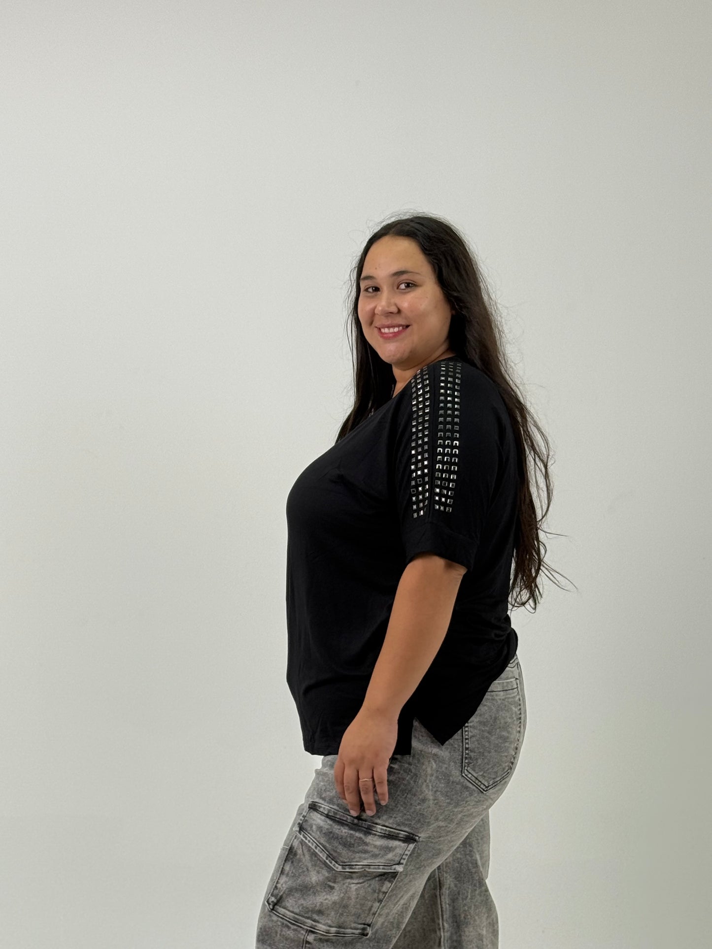 Remera Básica Modal – Negra