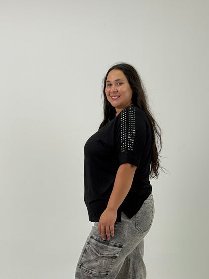 Remera Básica Modal – Negra