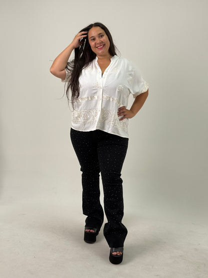Camisa de Lino - Plus Size