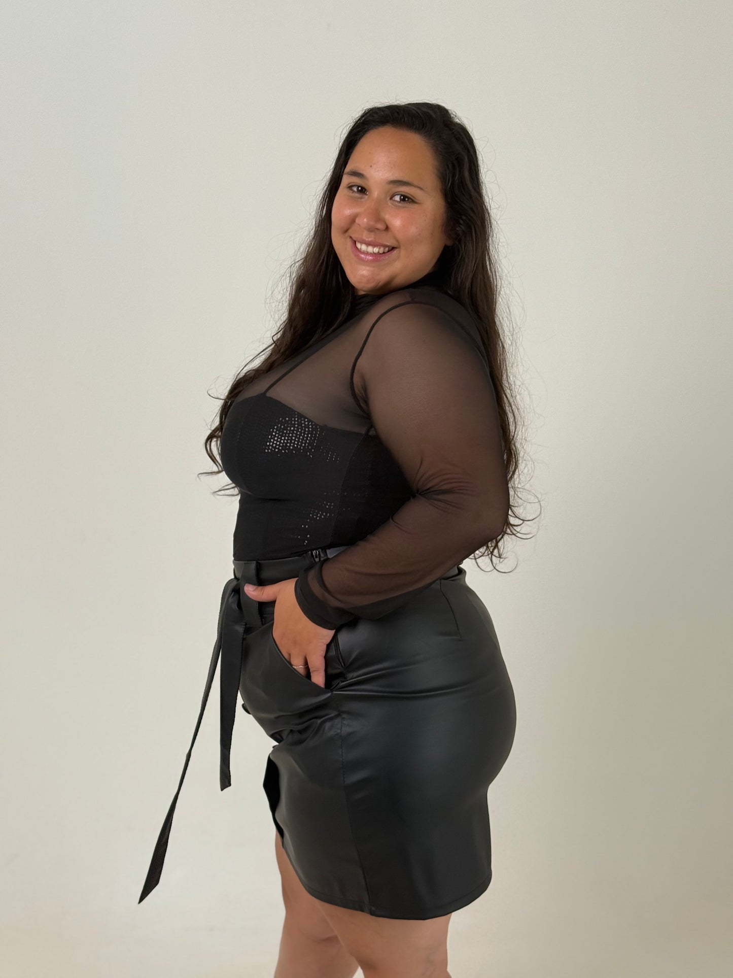 Body Transparente Plus Size