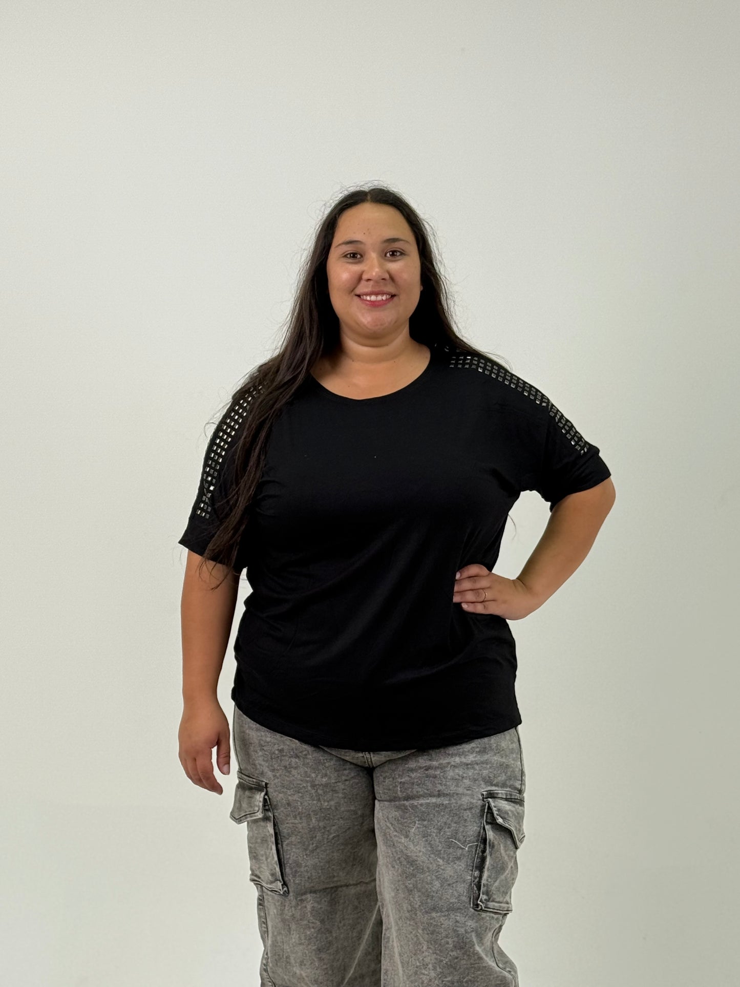 Remera Básica Modal – Negra