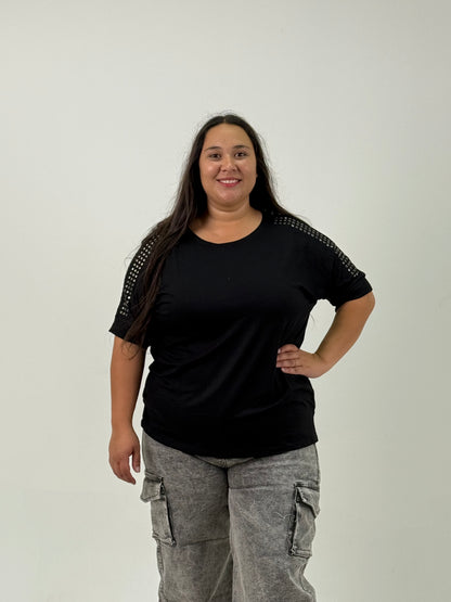 Remera Básica Modal – Negra