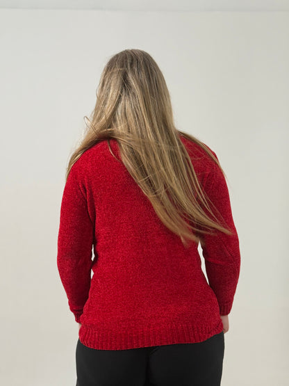 Sweater Tejido Cuello Polera Crudo – Abrigado y Clásico