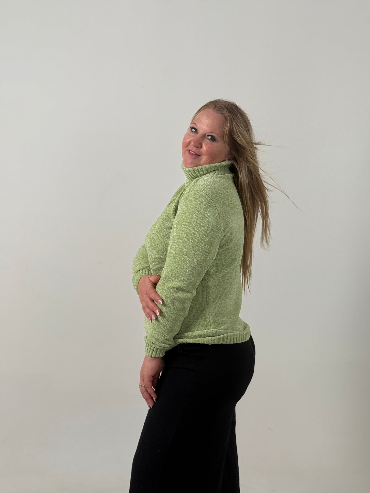 Sweater Tejido Cuello Polera Crudo – Abrigado y Clásico