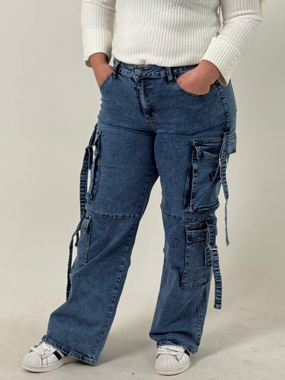 Pantalón Cargo de Mujer – Tiro Alto y Estilo Urbano
