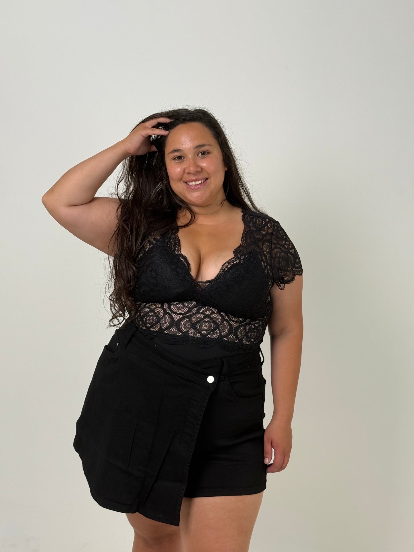 Body con Diseño – Negro