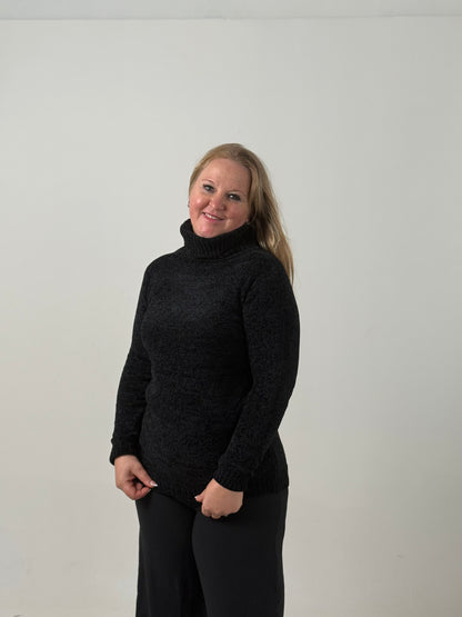 Sweater Tejido Cuello Polera Crudo – Abrigado y Clásico