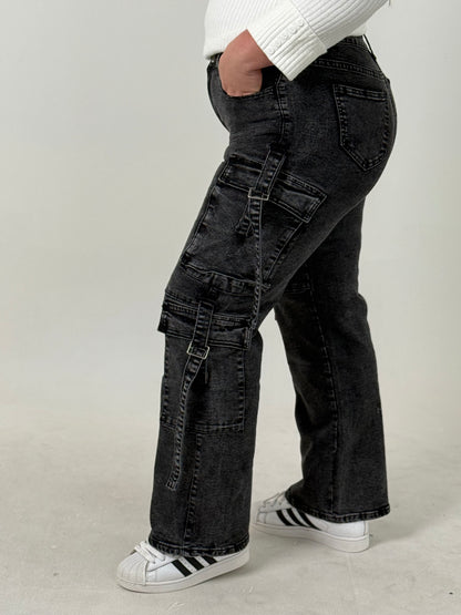 Pantalón Cargo de Mujer – Tiro Alto y Estilo Urbano