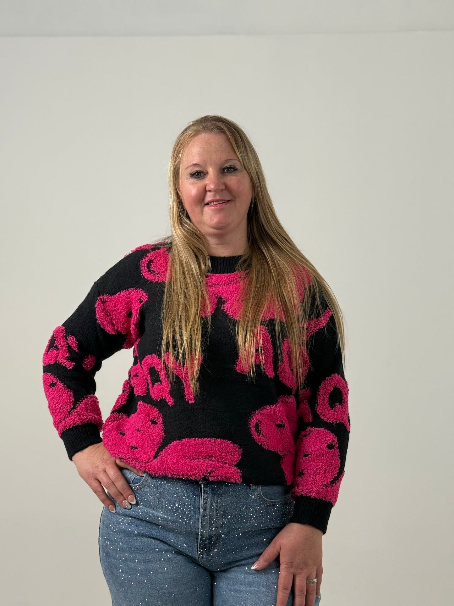Sweater Tejido Estampado en Relieve – Súper Original y Moderno