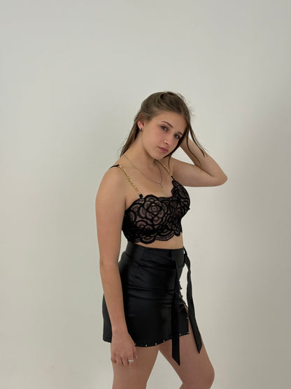 Top Cadena Black