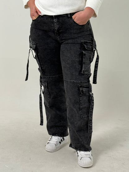 Pantalón Cargo de Mujer – Tiro Alto y Estilo Urbano