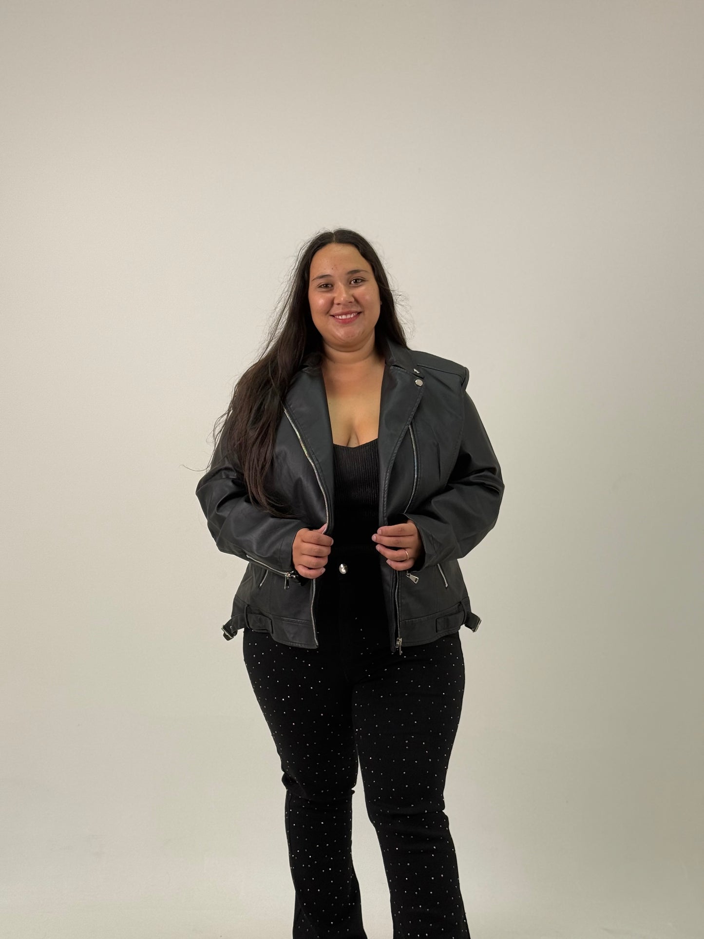 Chaqueta Formal Plus Size – Negra