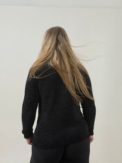 Sweater Tejido Cuello Polera Crudo – Abrigado y Clásico