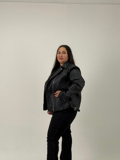 Chaqueta Formal Plus Size – Negra