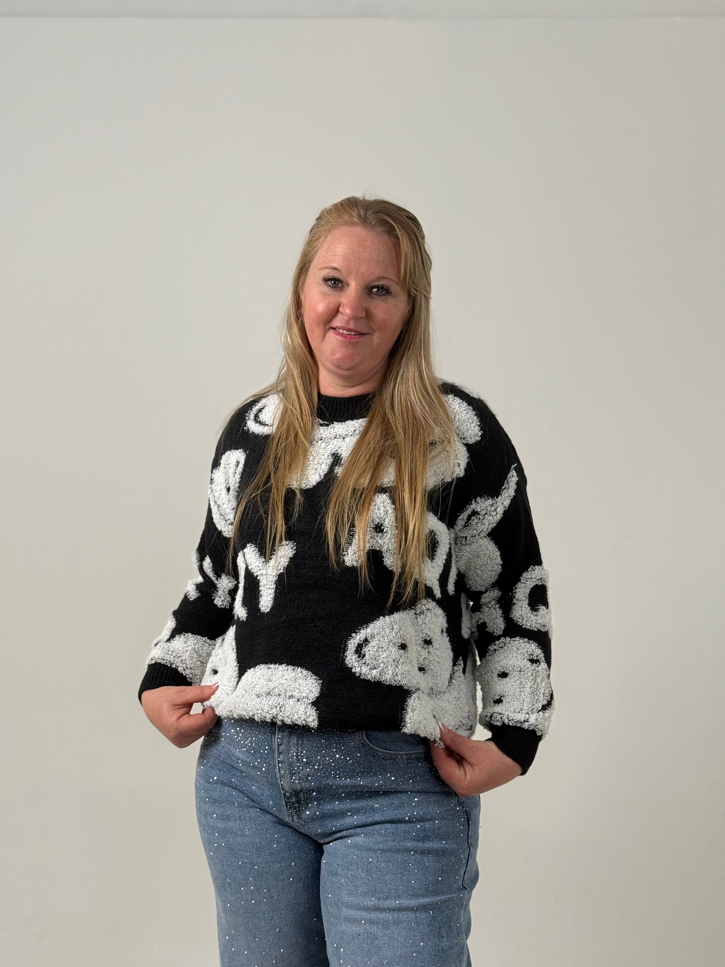 Sweater Tejido Estampado en Relieve – Súper Original y Moderno
