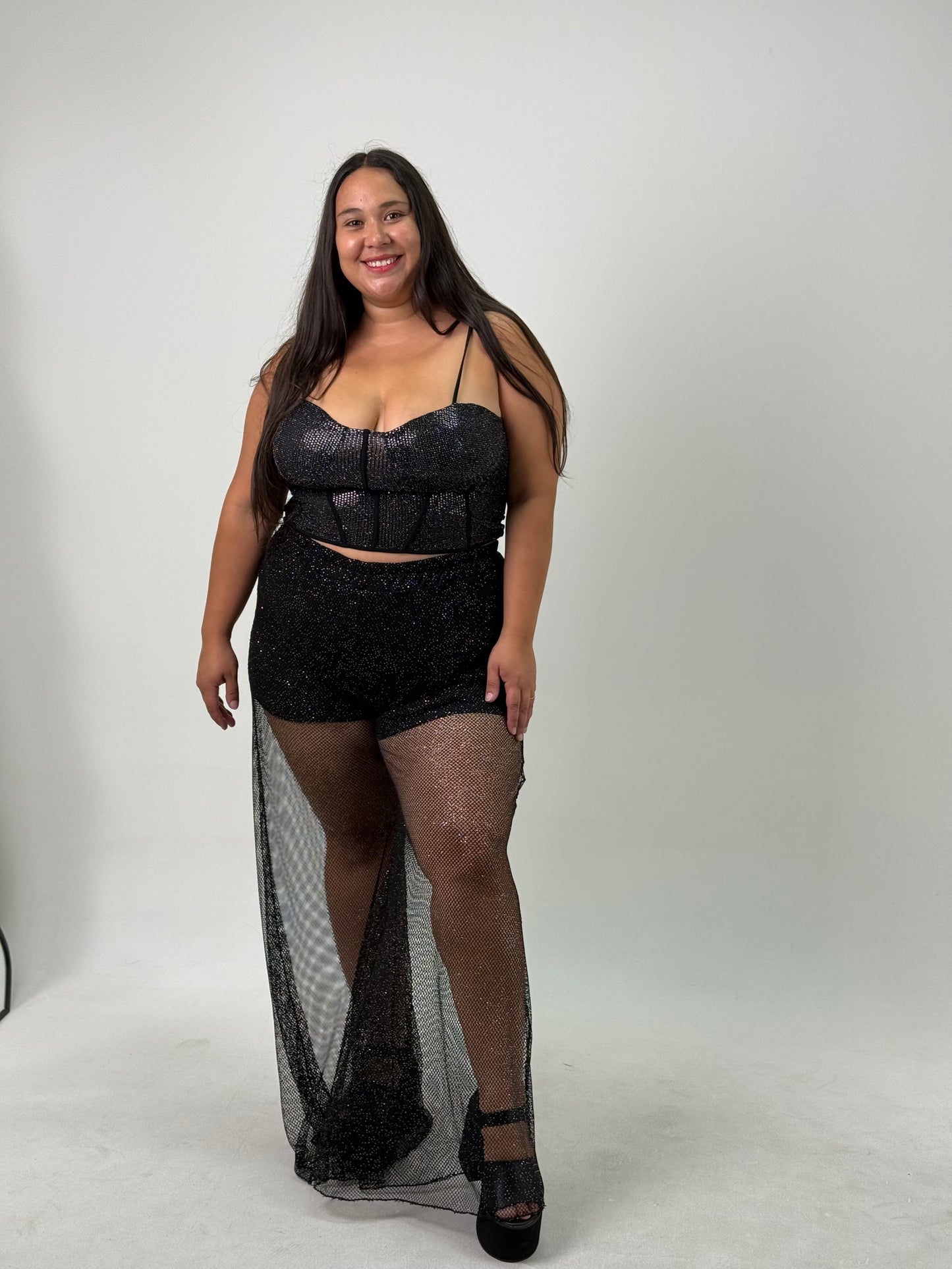 Top Brilloso Plus Size