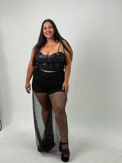 Top Brilloso Plus Size
