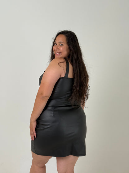 Pollera Engomada con Botones Plus Size
