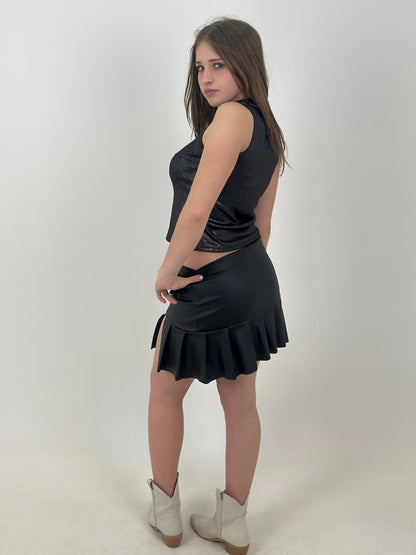 Pollera Tableada Black