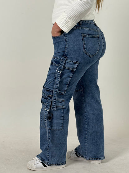 Pantalón Cargo de Mujer – Tiro Alto y Estilo Urbano