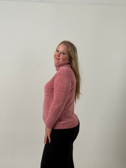 Sweater Tejido Cuello Polera Crudo – Abrigado y Clásico