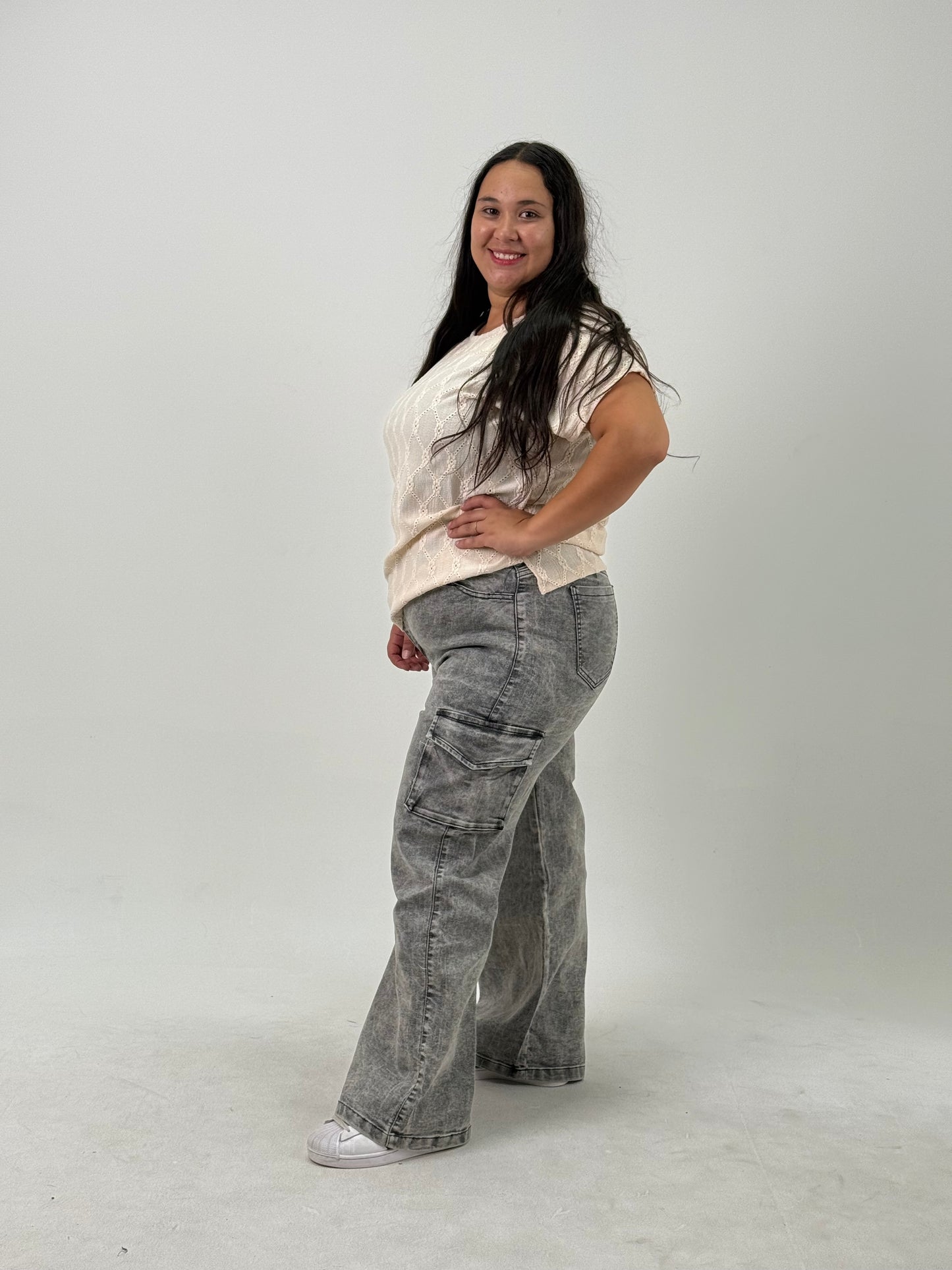 Remera Brodery – Beige