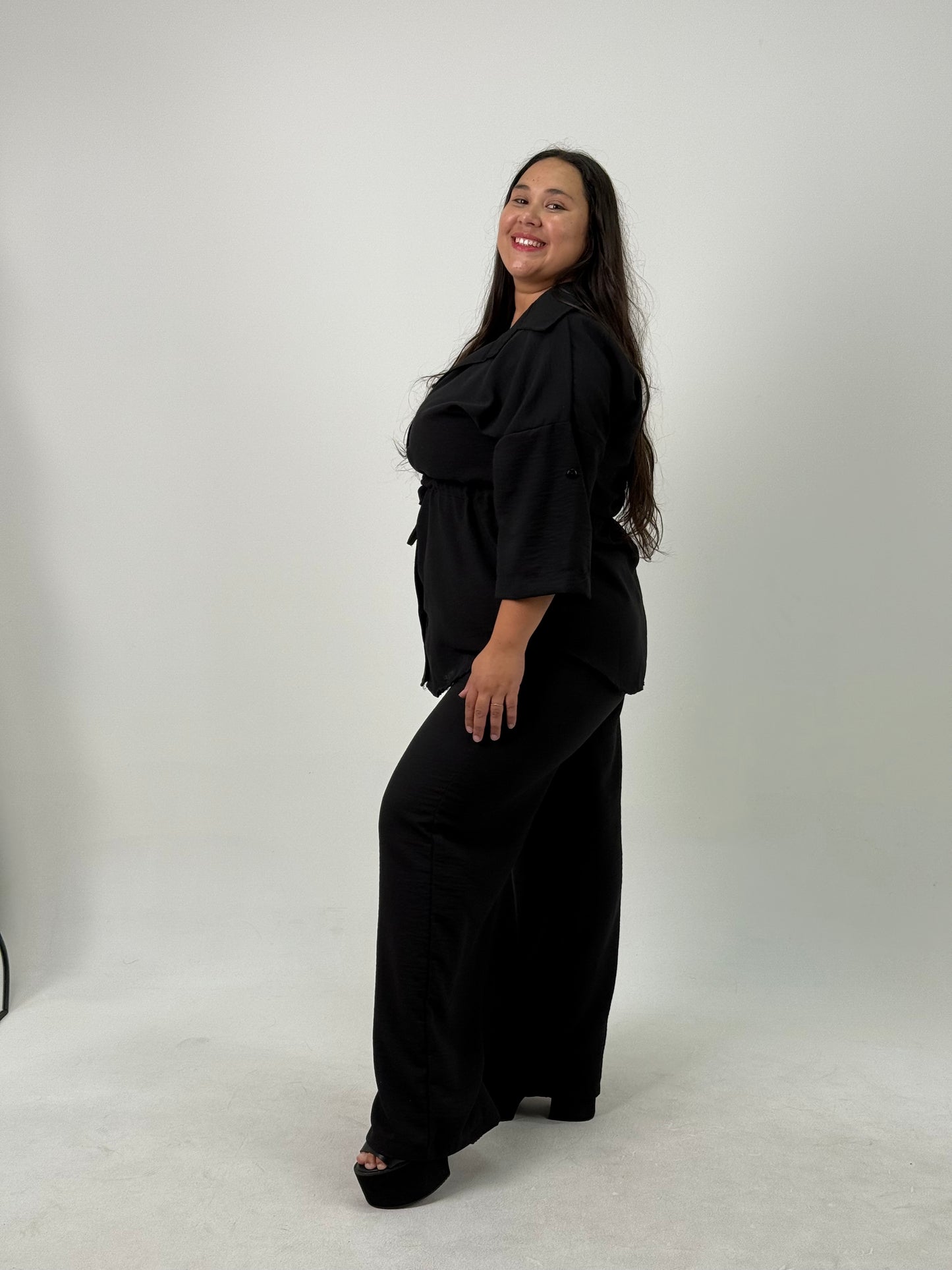Pantalón Palazzo – Negro Plus