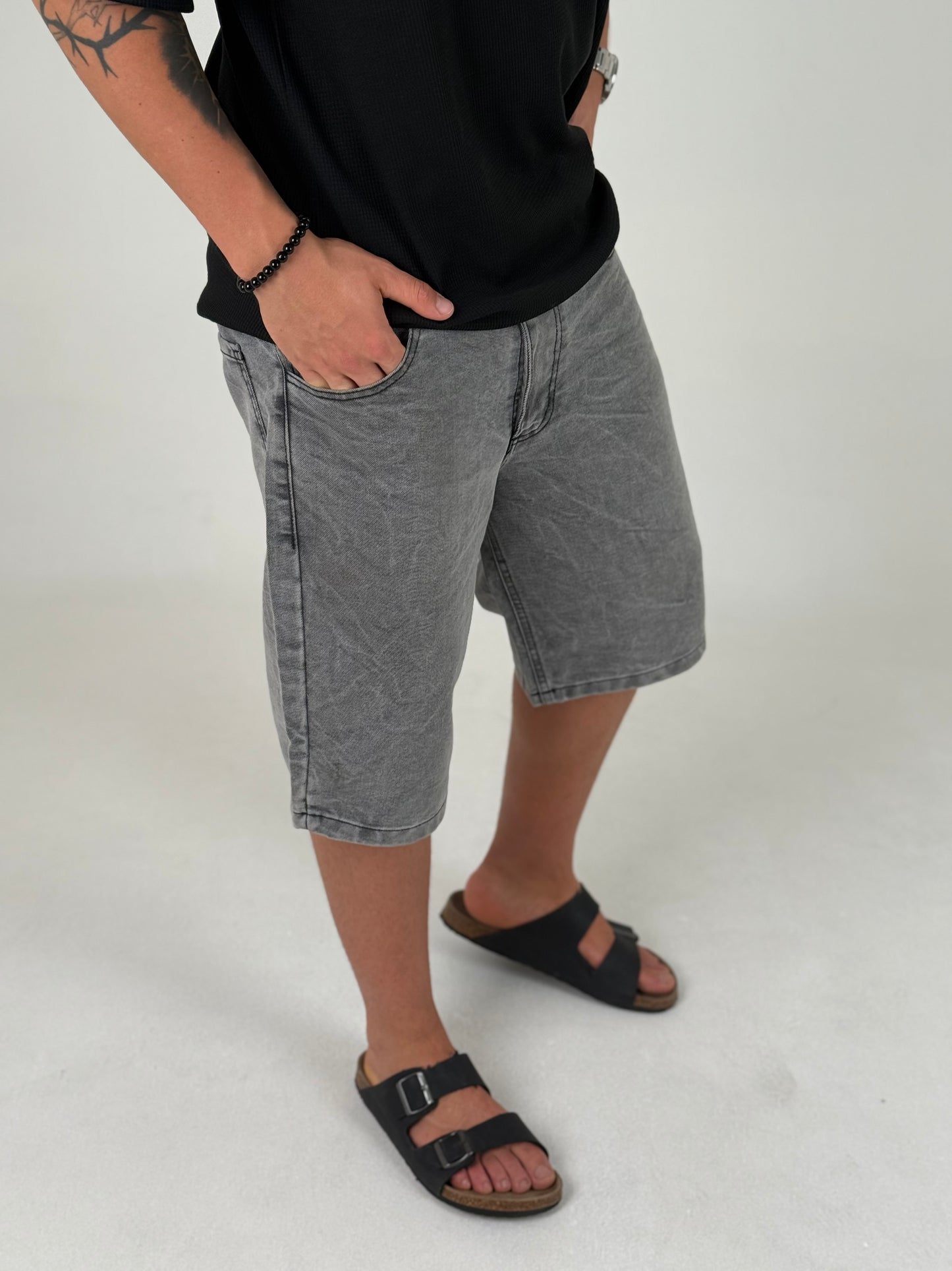 Bermuda Gris Oversize