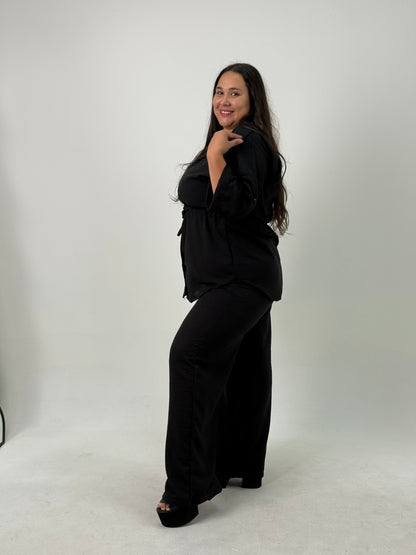 Pantalón Palazzo – Negro Plus