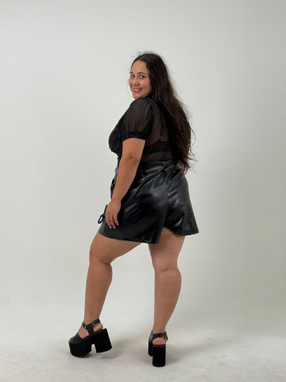 Body con Brillos – Negro