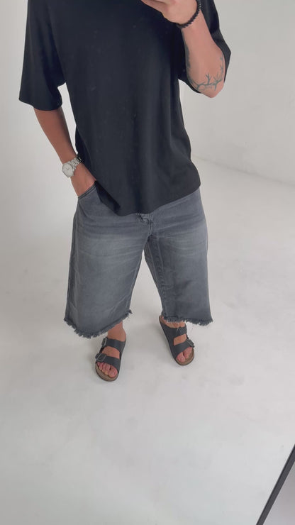 Bermuda Súper Baggy Gris Fire