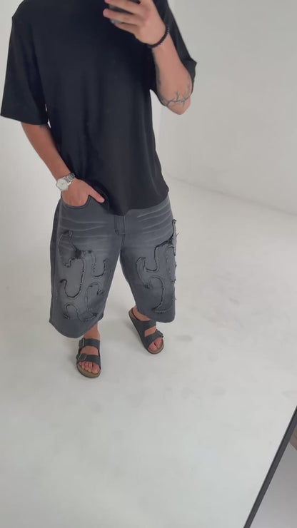 Bermuda Oversize Trash Black